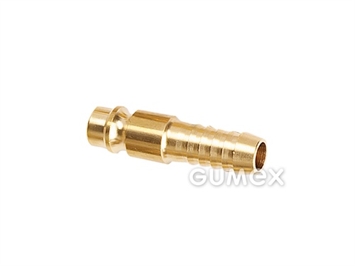 ES Nippel, DN7,2, Schlauchdorn 6mm, 35bar, -20°C/+100°C, Messing, 